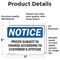 Signmission Prices Subject To Change According To Customer'S, 7 in W x Rectangle, Vinyl Decal OS-2PACK-NS-D-57-L-17798 - alternate 6